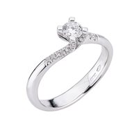 Anneau Polello Femme in Or blanc Diamante G3339B1